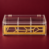 Gold 6 slots Tea Box