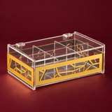 Gold 6 slots Tea Box