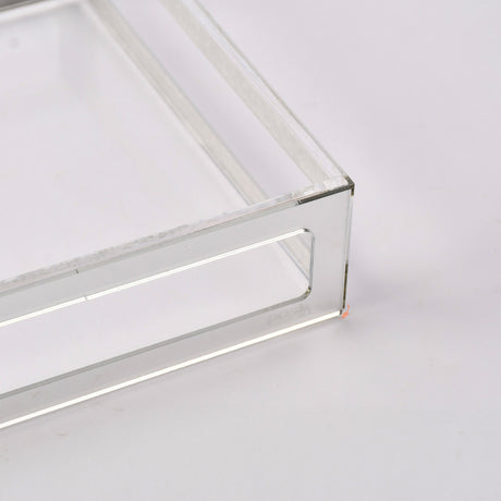 Silver framed serving tray