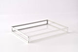 Silver framed serving tray