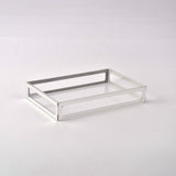 Silver framed serving tray