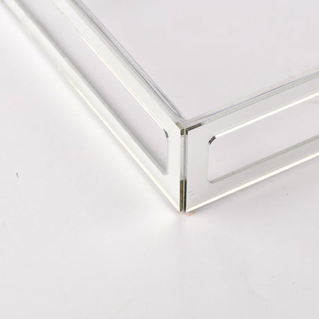 Silver framed serving tray