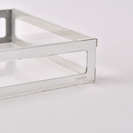Silver framed serving tray