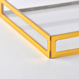 Gold framed serving tray