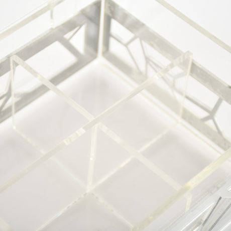 Silver 6 slots Tea Box
